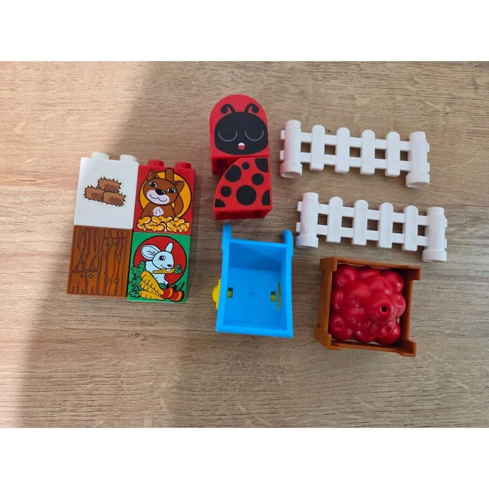 Lego Duplo Set Lot Farm Animal Figures Horse Dog Family Chicken Rabbit Goat Cat